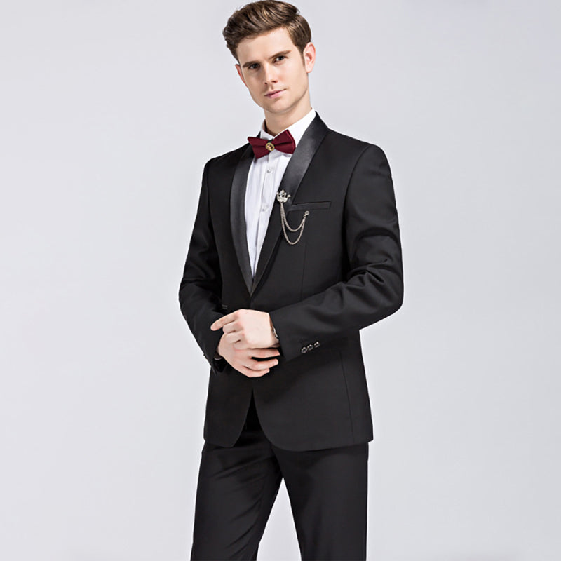 DSB0219 Slim Fit Business Three Piece Suit