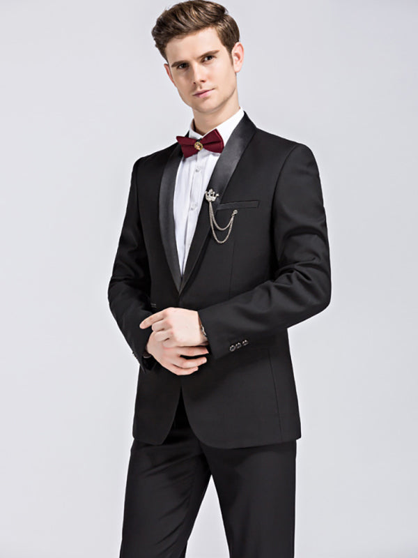 DSB0219 Slim Fit Business Three Piece Suit