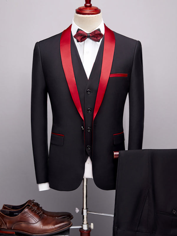 DSB0219 Slim Fit Business Three Piece Suit