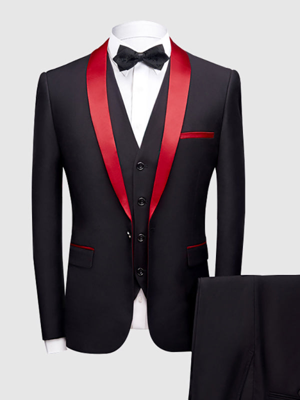 DSB0219 Slim Fit Business Three Piece Suit