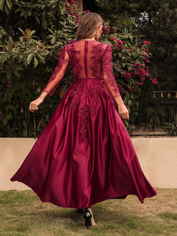 DSB0217 Lace Long Sleeve Dress