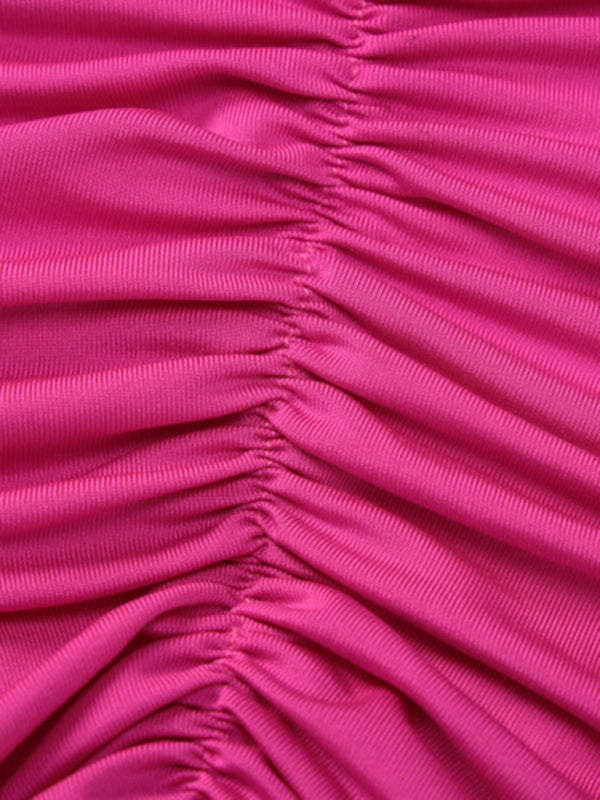 DSB0026 - Backless Pleated Dress