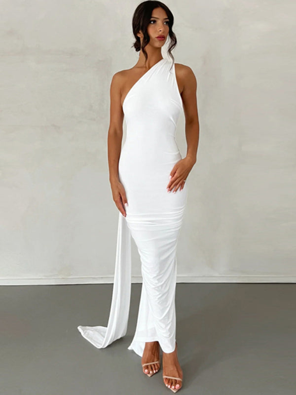 DSB0026 - Backless Pleated Dress