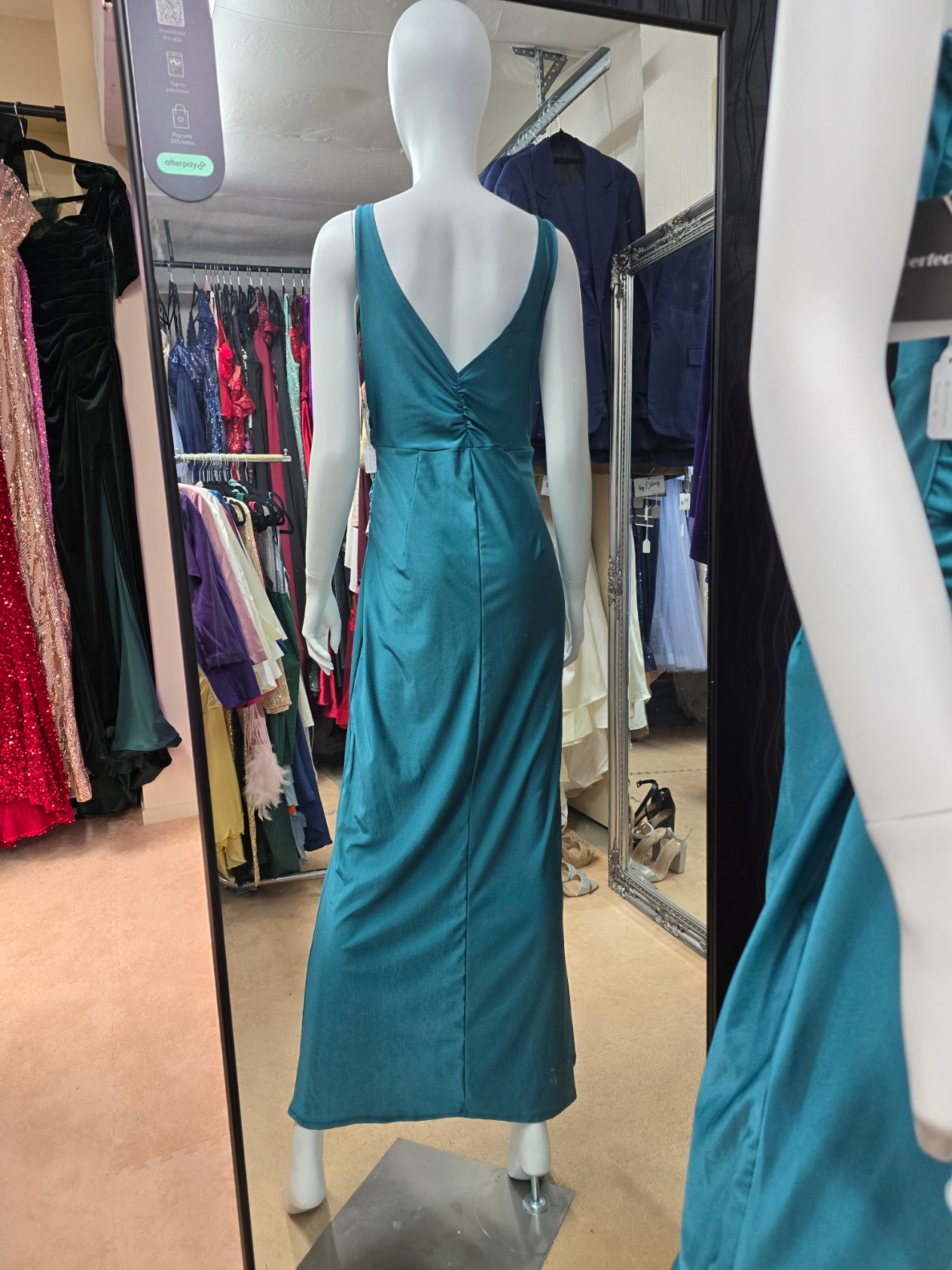 DPB0290 Teal Cocktail Dress