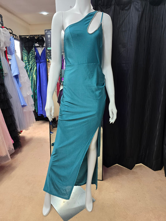 DPB0300 Teal Cocktail Dress