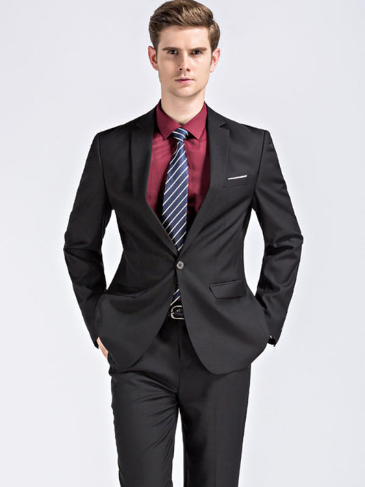DSB0220 Slim Fit Business Two Piece Suit